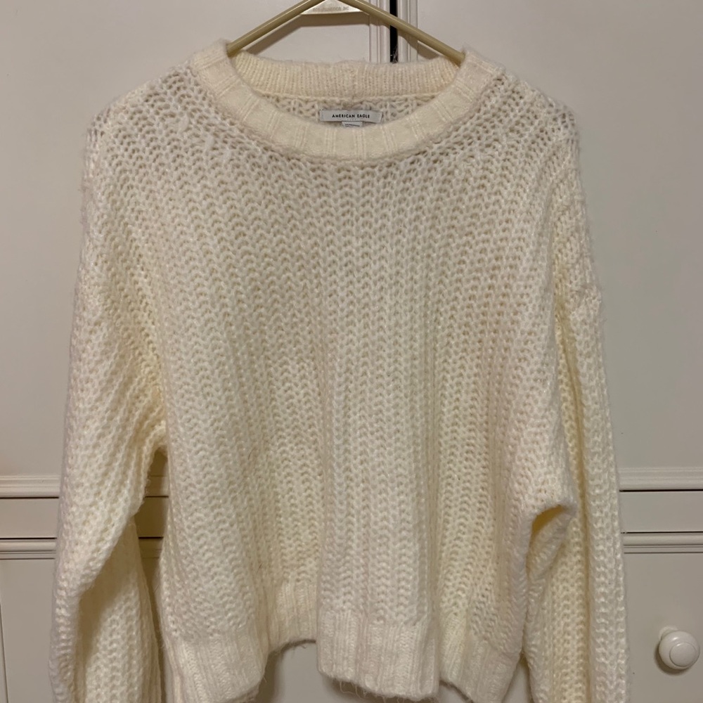 Cream white sweater
